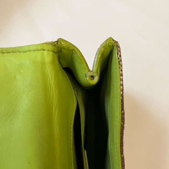 Moschino Cheap and Chic Pineapple Chain Shoulder Bag – Green & Brown Stripes - Picture 14 of 16